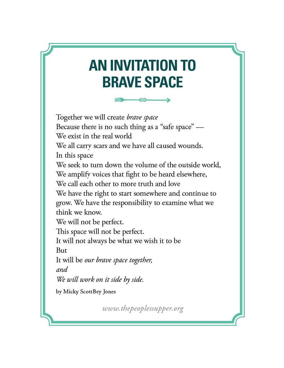 An Invitation to Brave Space