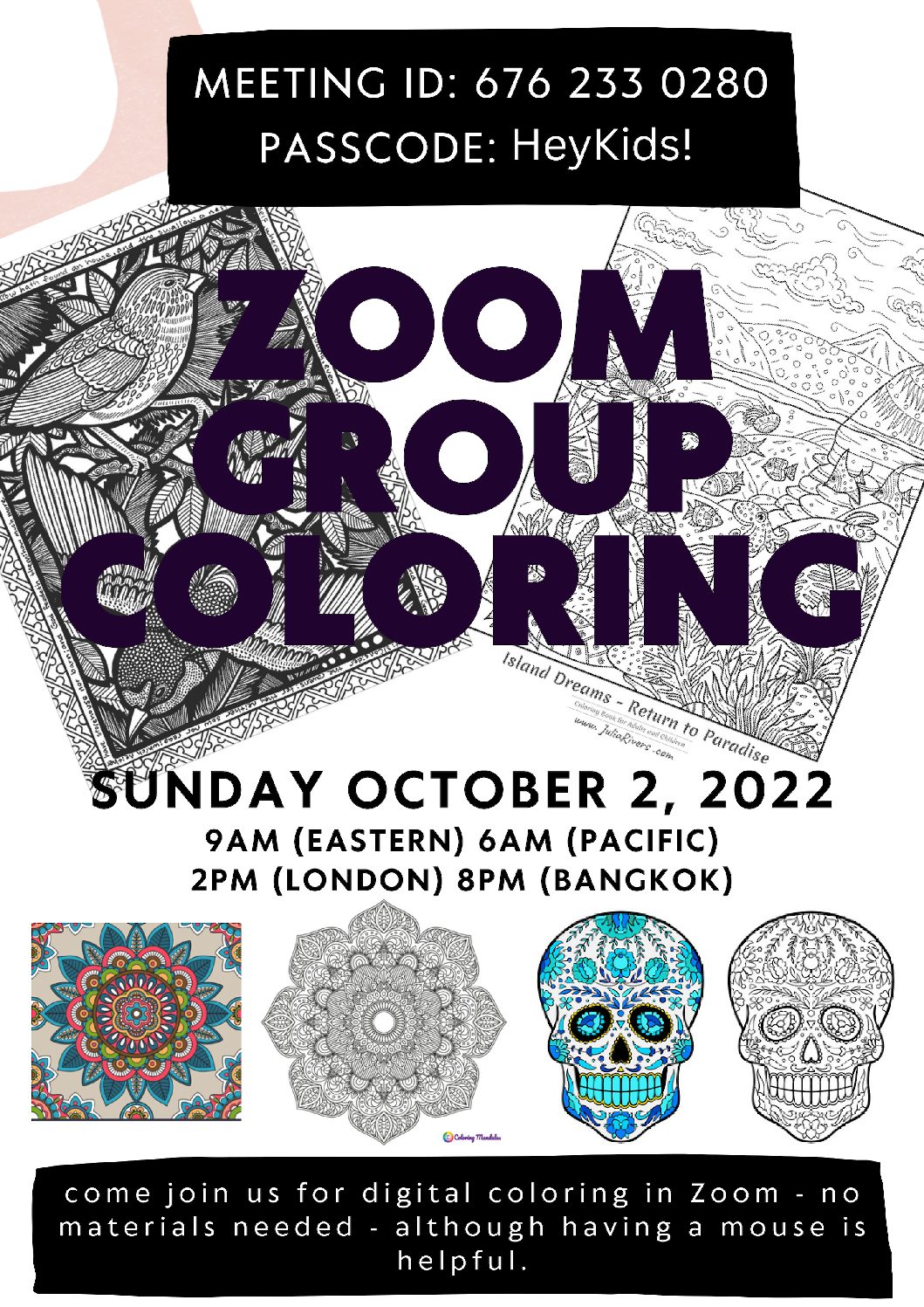 Group Coloring in Zoom!