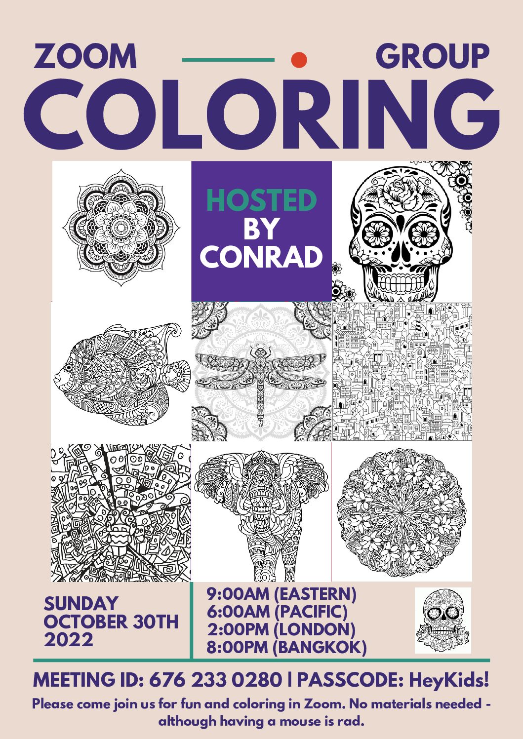 Group Coloring in Zoom Again!