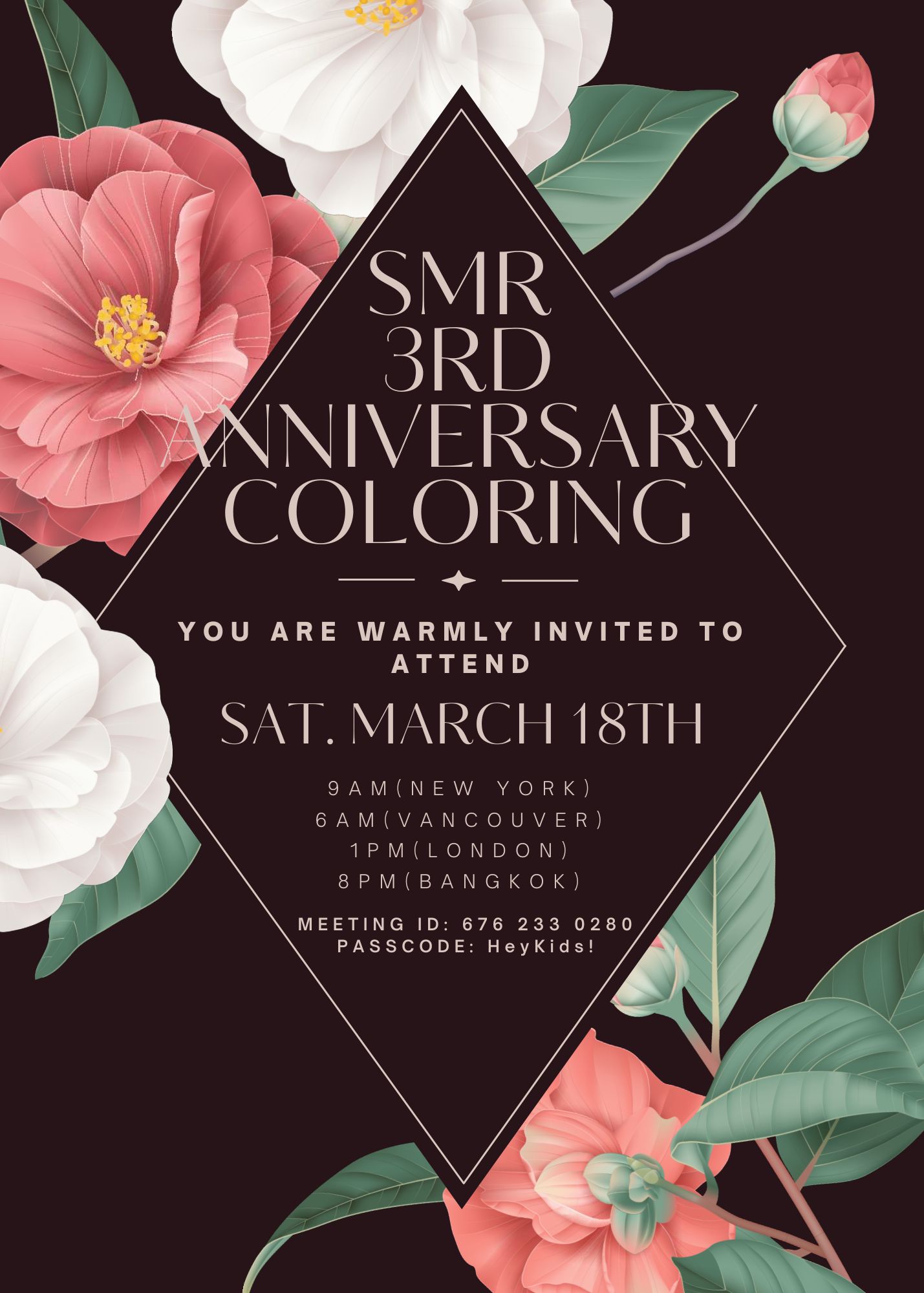 3rd Anniversary Zoom Coloring!