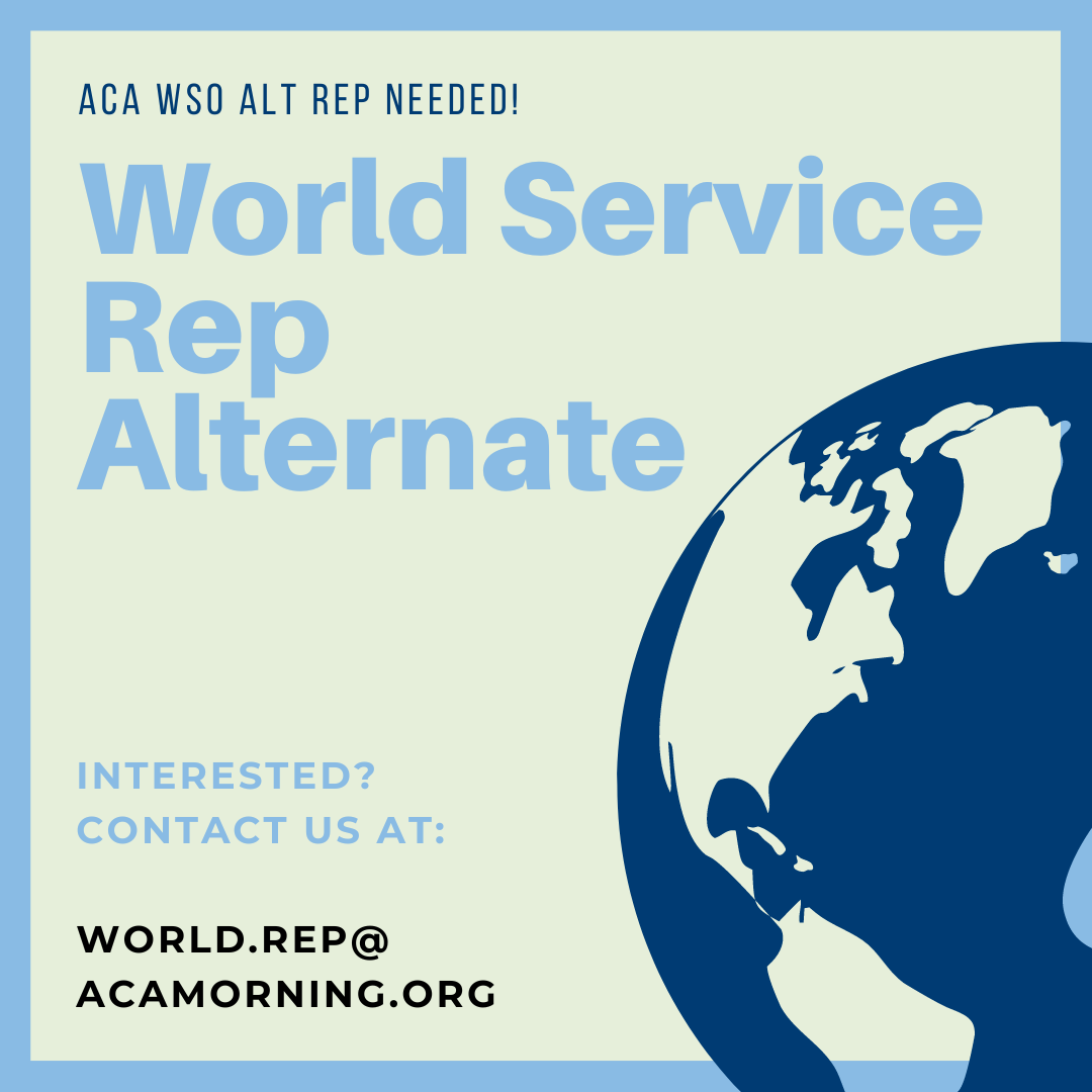 ACA WSO World Representative Alternate